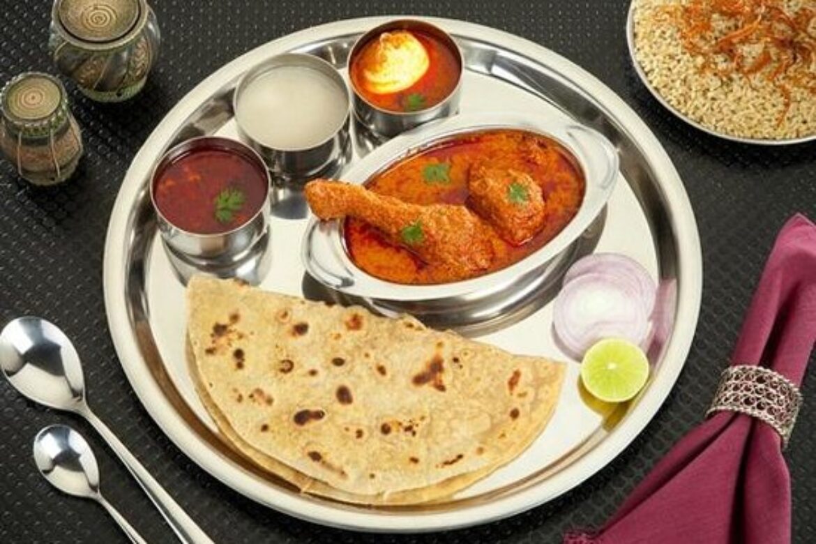 Thali with Chicken